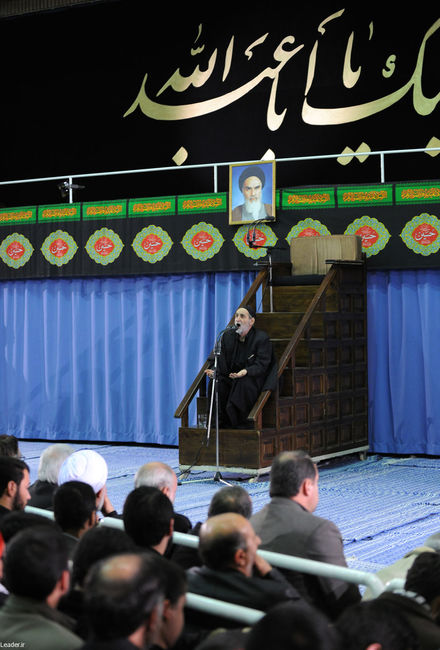 مراسم عزاداری اباعبدالله الحسین(ع) در بیت رهبر معظم انقلاب