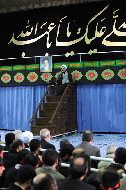 مراسم عزاداری اباعبدالله الحسین(ع) در بیت رهبر معظم انقلاب