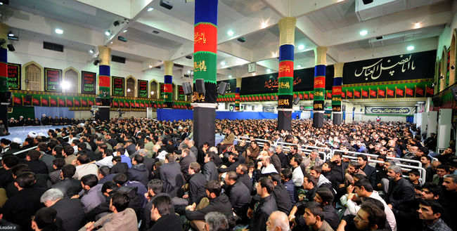 مراسم عزاداری اباعبدالله الحسین(ع) در بیت رهبر معظم انقلاب