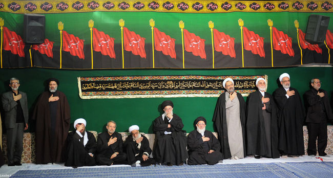 مراسم عزاداری اباعبدالله الحسین(ع) در بیت رهبر معظم انقلاب