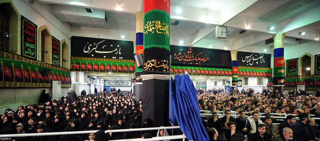 مراسم عزاداری اباعبدالله الحسین(ع) در بیت رهبر معظم انقلاب