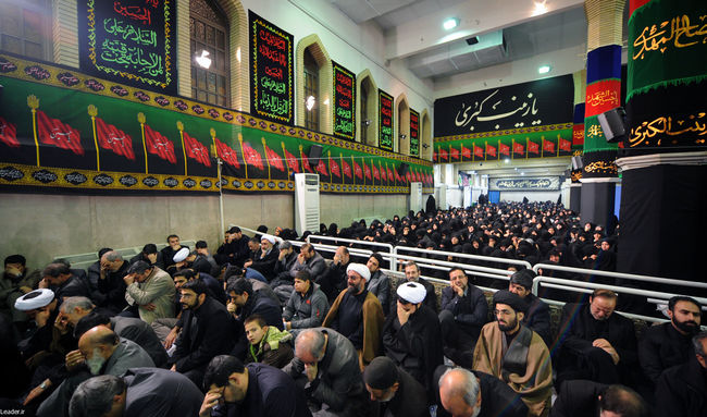 مراسم عزاداری اباعبدالله الحسین(ع) در بیت رهبر معظم انقلاب