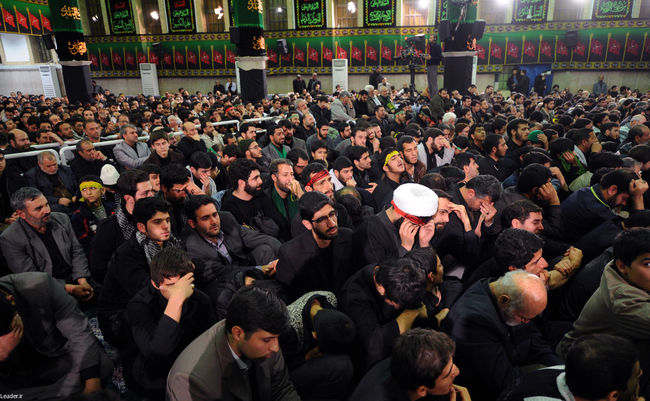 مراسم عزاداری اباعبدالله الحسین(ع) در بیت رهبر معظم انقلاب