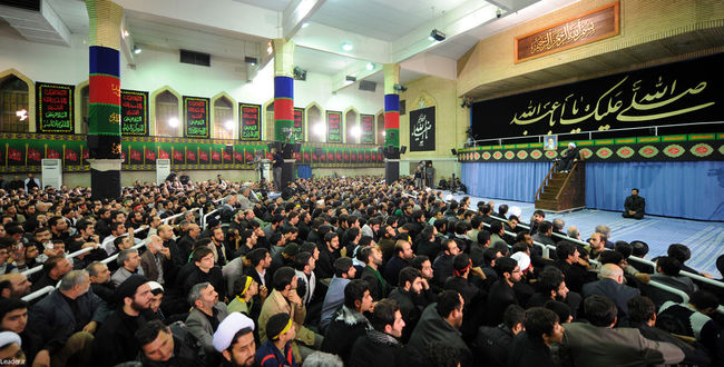 مراسم عزاداری اباعبدالله الحسین(ع) در بیت رهبر معظم انقلاب