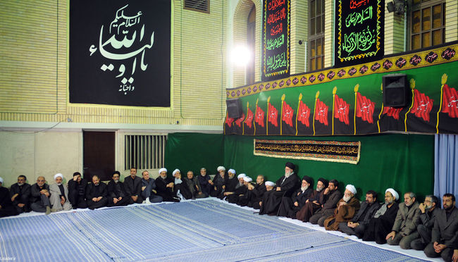 مراسم عزاداری اباعبدالله الحسین(ع) در بیت رهبر معظم انقلاب
