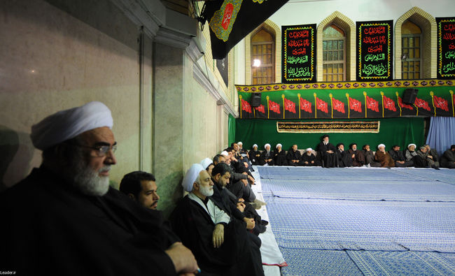 مراسم عزاداری اباعبدالله الحسین(ع) در بیت رهبر معظم انقلاب