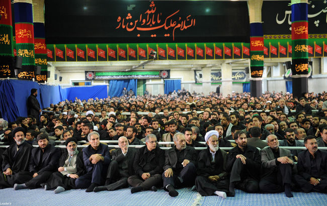مراسم عزاداری اباعبدالله الحسین(ع) در بیت رهبر معظم انقلاب