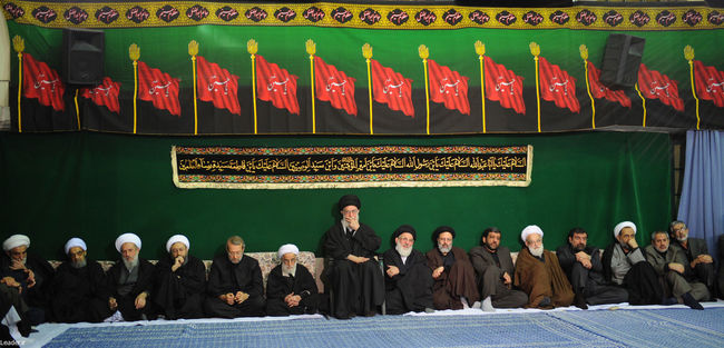 مراسم عزاداری اباعبدالله الحسین(ع) در بیت رهبر معظم انقلاب