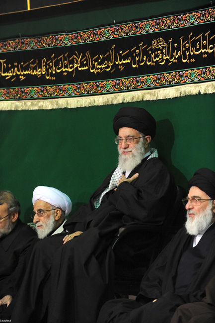 مراسم عزاداری اباعبدالله الحسین(ع) در بیت رهبر معظم انقلاب
