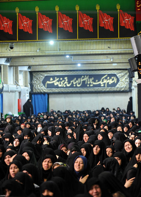 مراسم عزاداری اباعبدالله الحسین(ع) در بیت رهبر معظم انقلاب