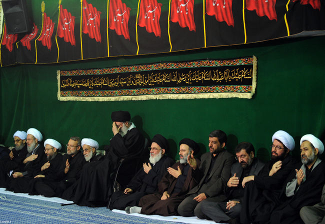 مراسم عزاداری اباعبدالله الحسین(ع) در بیت رهبر معظم انقلاب
