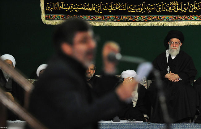 مراسم عزاداری اباعبدالله الحسین(ع) در بیت رهبر معظم انقلاب