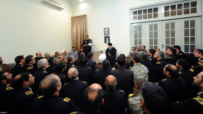 دیدار فرمانده و مسئولان نیروی دریایی ارتش جمهوری اسلامی ایران