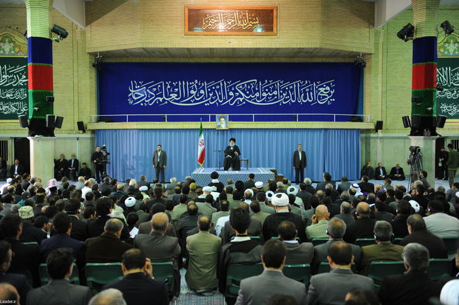 دیدار شرکت کنندگان در اجلاس بین المللی اساتید دانشگاههای جهان اسلام با مقام معظم رهبری