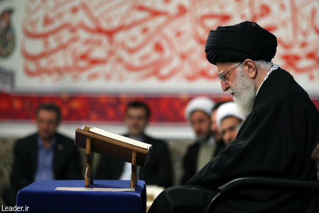The Leader receives participants in Intl. Quran Competitions in Tehran.