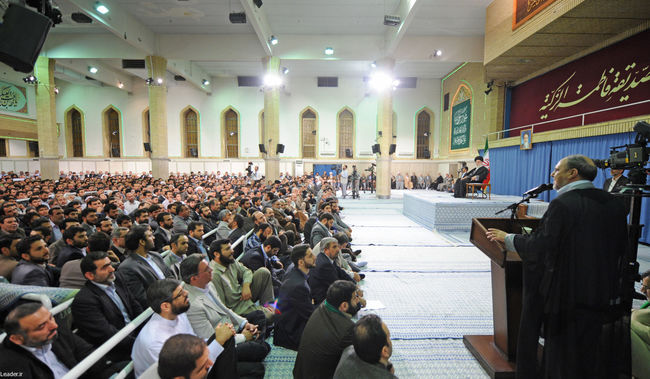 دیدار جمعی از شاعران و ذاکران اهل بیت(ع) با رهبر انقلاب