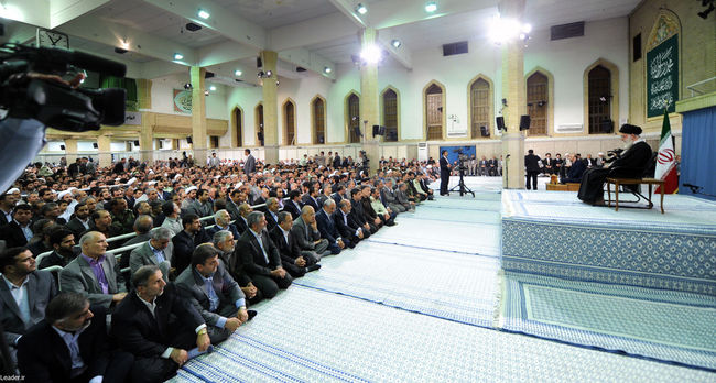 دیدار دست اندرکاران برگزاری انتخابات با مقام معظم رهبری