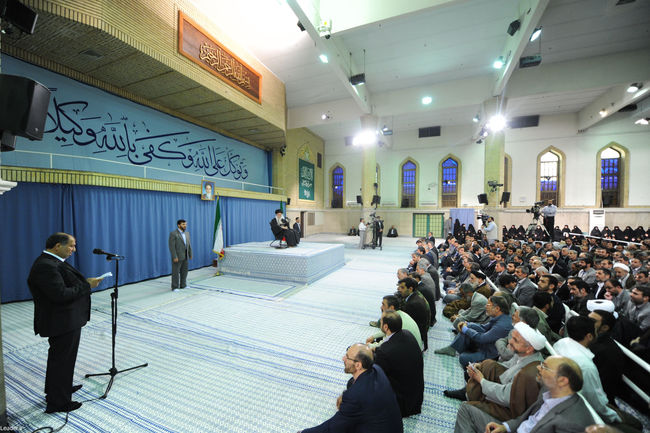 دیدار دست اندرکاران برگزاری انتخابات با مقام معظم رهبری