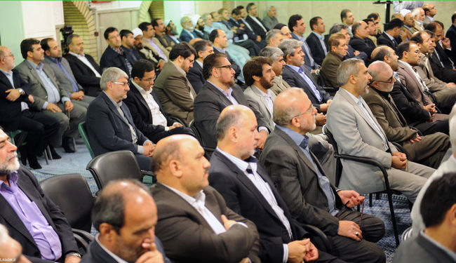 دیدار نمایندگان مجلس شورای اسلامی  با مقام معظم رهبری