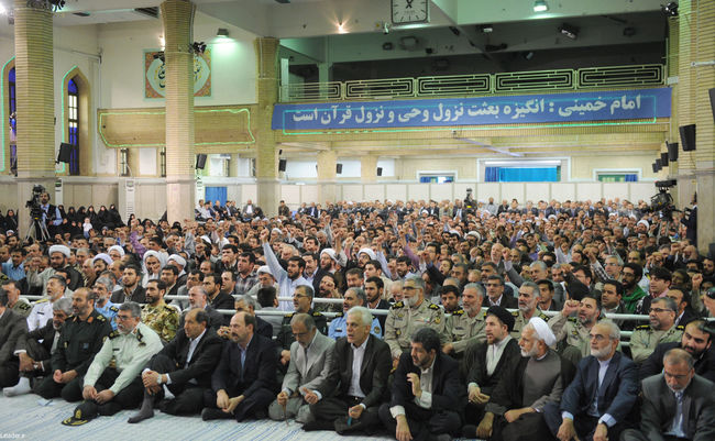 ديدار مسئولان نظام، سفيران و نمايندگان كشورهای اسلامی بمناسبت عید مبعث با مقام معظم رهبری
