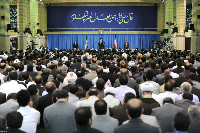 دیدار مسئولان عالی قضایی در آستانه روز قوه قضاییه با مقام معظم رهبری
