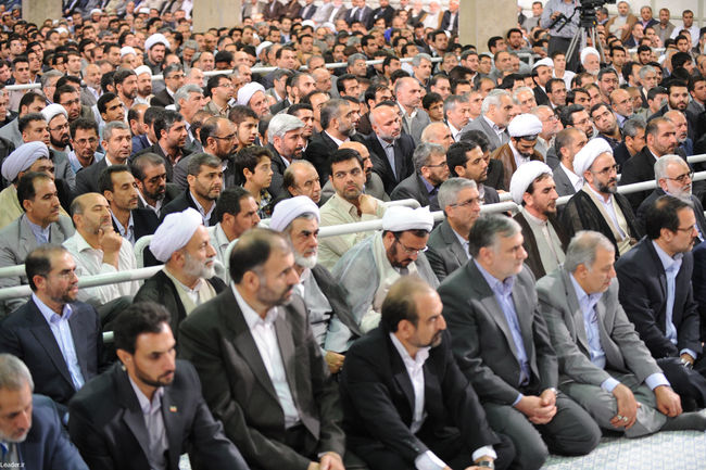 دیدار مسئولان عالی قضایی در آستانه روز قوه قضاییه با مقام معظم رهبری