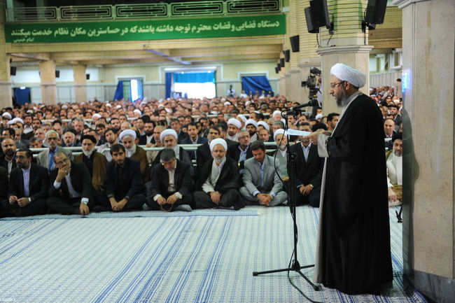 دیدار مسئولان عالی قضایی در آستانه روز قوه قضاییه با مقام معظم رهبری