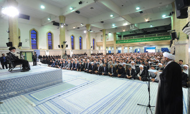 دیدار مسئولان عالی قضایی در آستانه روز قوه قضاییه با مقام معظم رهبری