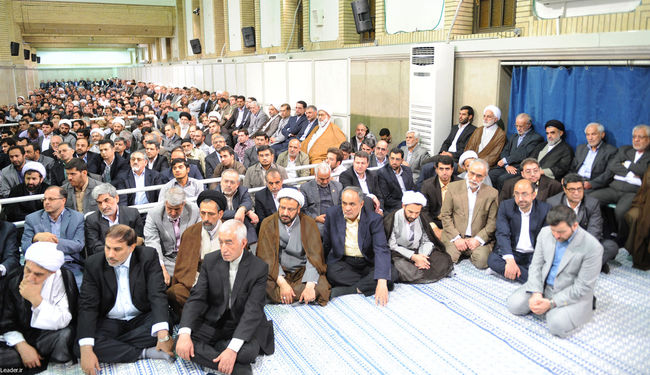 دیدار مسئولان عالی قضایی در آستانه روز قوه قضاییه با مقام معظم رهبری