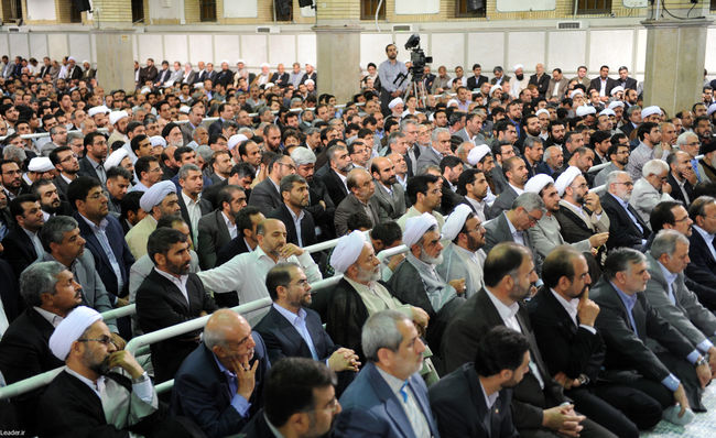 دیدار مسئولان عالی قضایی در آستانه روز قوه قضاییه با مقام معظم رهبری