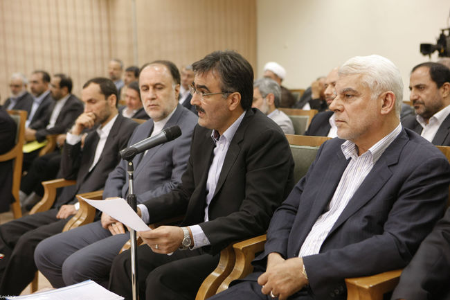 دیدار احمدی نژاد و اعضای هیئت دولت با مقام معظم رهبری