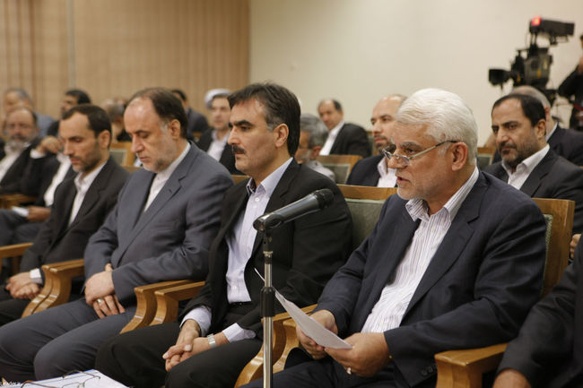 دیدار احمدی نژاد و اعضای هیئت دولت با مقام معظم رهبری
