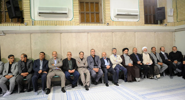 دیدار مقام معظم رهبری با دانشجویان