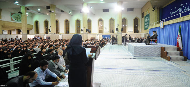 دیدار مقام معظم رهبری با دانشجویان