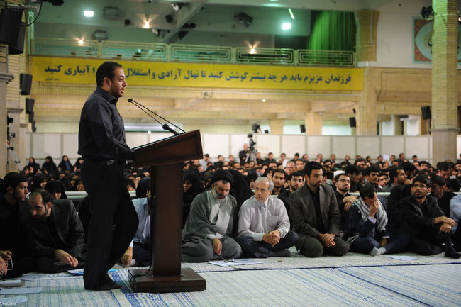 دیدار مقام معظم رهبری با دانشجویان