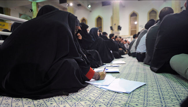 دیدار مقام معظم رهبری با دانشجویان