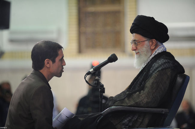دیدار مقام معظم رهبری با دانشجویان