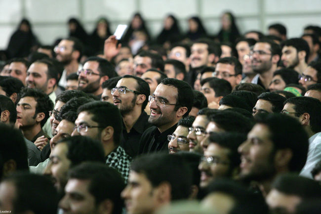 دیدار مقام معظم رهبری با دانشجویان