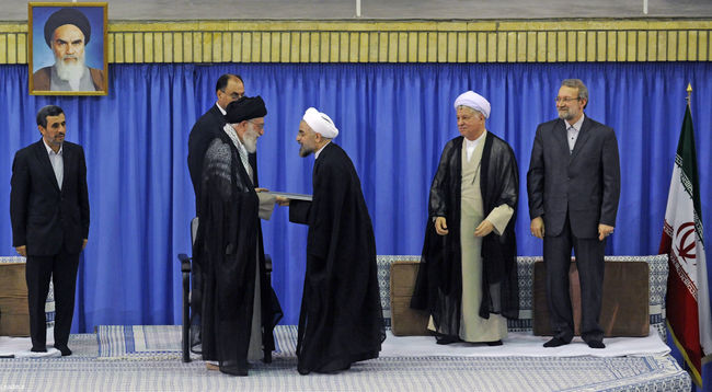 مراسم تنفيذ حكم رياست جمهوری هفتمین رئيس جمهوری اسلامی ايران