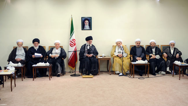 دیدار مقام معظم رهبری با رئیس و اعضای مجلس خبرگان