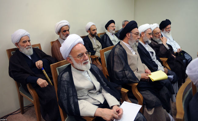 دیدار مقام معظم رهبری با رئیس و اعضای مجلس خبرگان