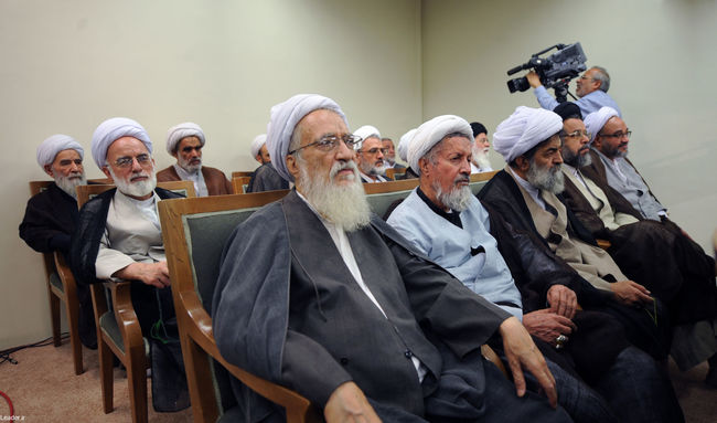 دیدار مقام معظم رهبری با رئیس و اعضای مجلس خبرگان