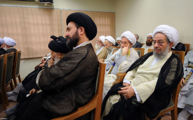 دیدار مقام معظم رهبری با رئیس و اعضای مجلس خبرگان