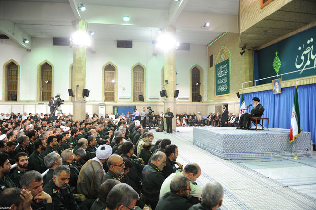 دیدار فرماندهان و کارکنان سپاه پاسداران انقلاب اسلامی