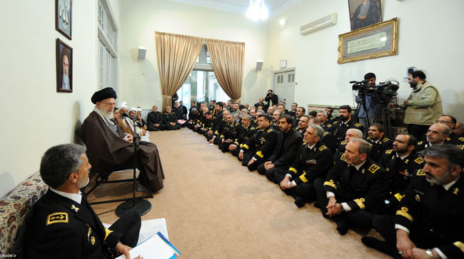 دیدار مسئولان و فرماندهان نیروی دریایی ارتش جمهوری اسلامی ایران