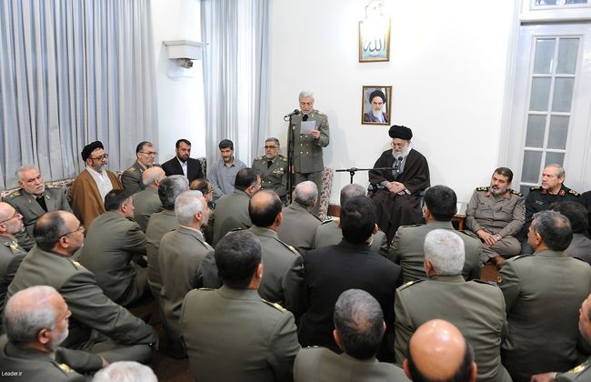 دیدار جمعی از فرماندهان ارتش جمهوری اسلامی ایران