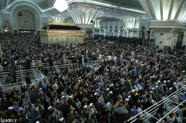 A ceremony marking the 28th anniversary of the passing away of Imam Khomeini.