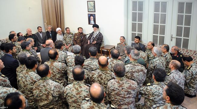 دیدار فرماندهان و مسئولان قرارگاه پدافند هوایی خاتم‌الانبیا (ص) ارتش جمهوری اسلامی