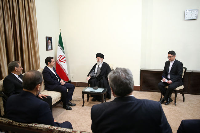 دیدار آقای آلکسیس سیپراس، نخست وزیر یونان و هیات همراه با رهبر معظم انقلاب اسلامی ایران 