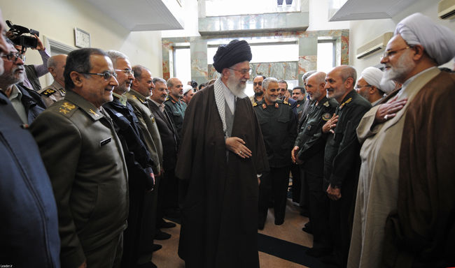 The Leader receives a group of senior commanders of Iran’s Armed Forces.